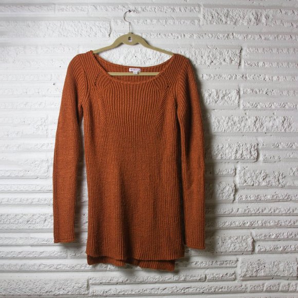 Merona, Cable Knit, Burnt Orange Sweater, Small - Picture 1 of 7